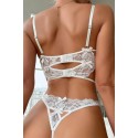 Bella Notte Beyaz Dantelli Teddy Bodysuit 15084 L/XL