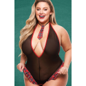 Bella Notte Ekoseli Özel Bölgesi Açık Yılbaşı Kostüm 15076 S/M