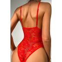 Bella Notte Kırmızı Dantel Özel Tasarım Babydoll 15072 S/M
