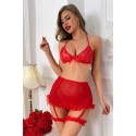 Bella Notte Kırmızı  Valentine's Çok Özel Gecelik 18505 L/XL
