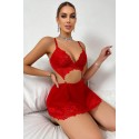 Bella Notte Kırmızı  Valentine's Tasarım Gecelik 18511 L/XL