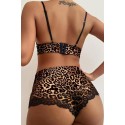 Bella Notte Leopar Seksi Çok Şık Yüksek Bel Şortlu Takım 18501 S/M