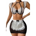 Bella Notte Siyah-Beyaz Çok Şık Hizmetçi Kostüm 17010 S/M