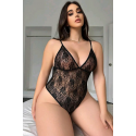 Bella Notte Siyah Dantel Özel Tasarım Babydoll 15073 S/M