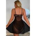 Bella Notte Siyah Özel Bölgesi Açık Babydoll Gecelik 15035 S/M
