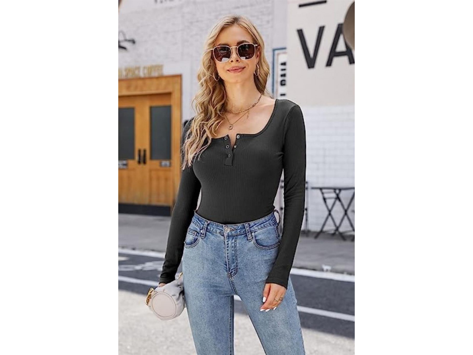 Bella Notte Siyah Uzun Kollu Trend Bluz BN6576S STANDART