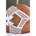Bella Notte Beyaz Dantel Beyaz Dantel  Fantazi Külot 18011 S/M