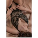 Bella Notte Siyah Özel Bölgesi Açık Babydoll Seksi Gecelik 15003