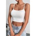 Bella Notte Beyaz İp Askılı Crop BN6571B