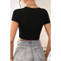 Bella Notte Siyah Anvelop Bluz BN6578S