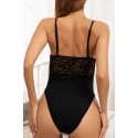 Bella Notte Siyah Üst Kısmı Dantel Özel Tasarım Babydoll PR15071